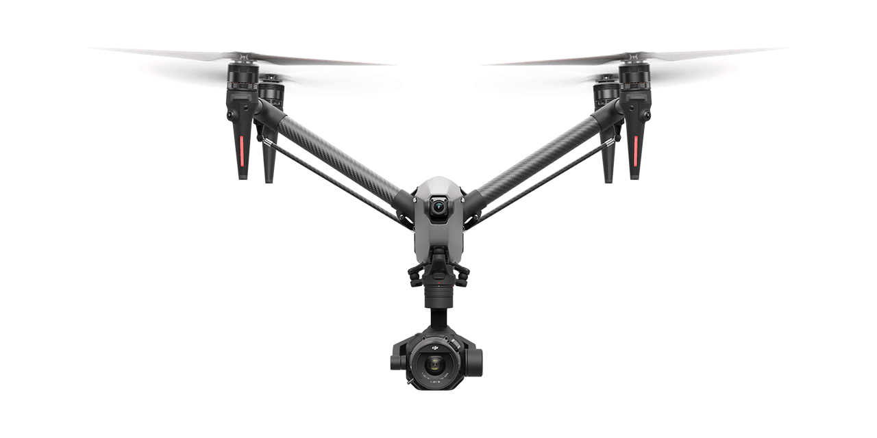 Dron profesional de rodaje con cámara de sensor grande preparado para volar